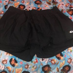 Athletic shorts with spandex